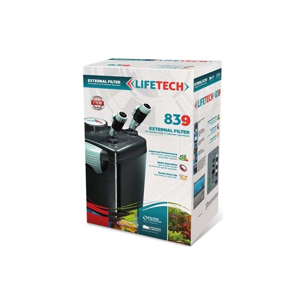 Life Tech 839 Dış Filtre Siyah Kova İçi Dolu 1500 L/H