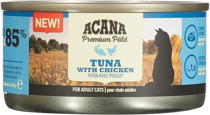 Acana Premium Pate (Ezme) Konserve Yaş Kedi Maması Tuna Balıklı ve Tavuklu 85 gr