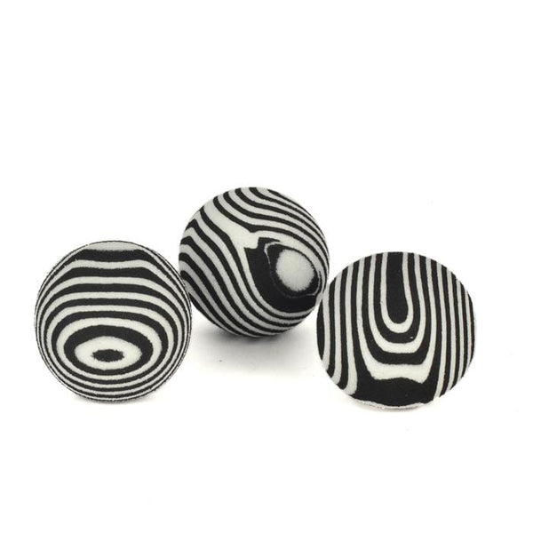 Kedi Oyun Topu Siyah Beyaz 3'lü