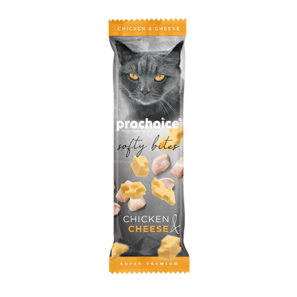 Prochoice Softy Bites Chicken & Cheese Kediler için Yumuşak Atıştırmalık 10 gr x 24 adet