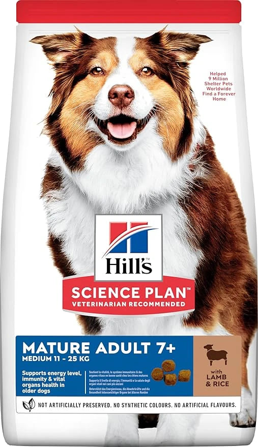 Hill's SCIENCE PLAN Light +7 Yaşlı Orta Irk Kuzulu ve Pirinçli Köpek Maması 14 kg