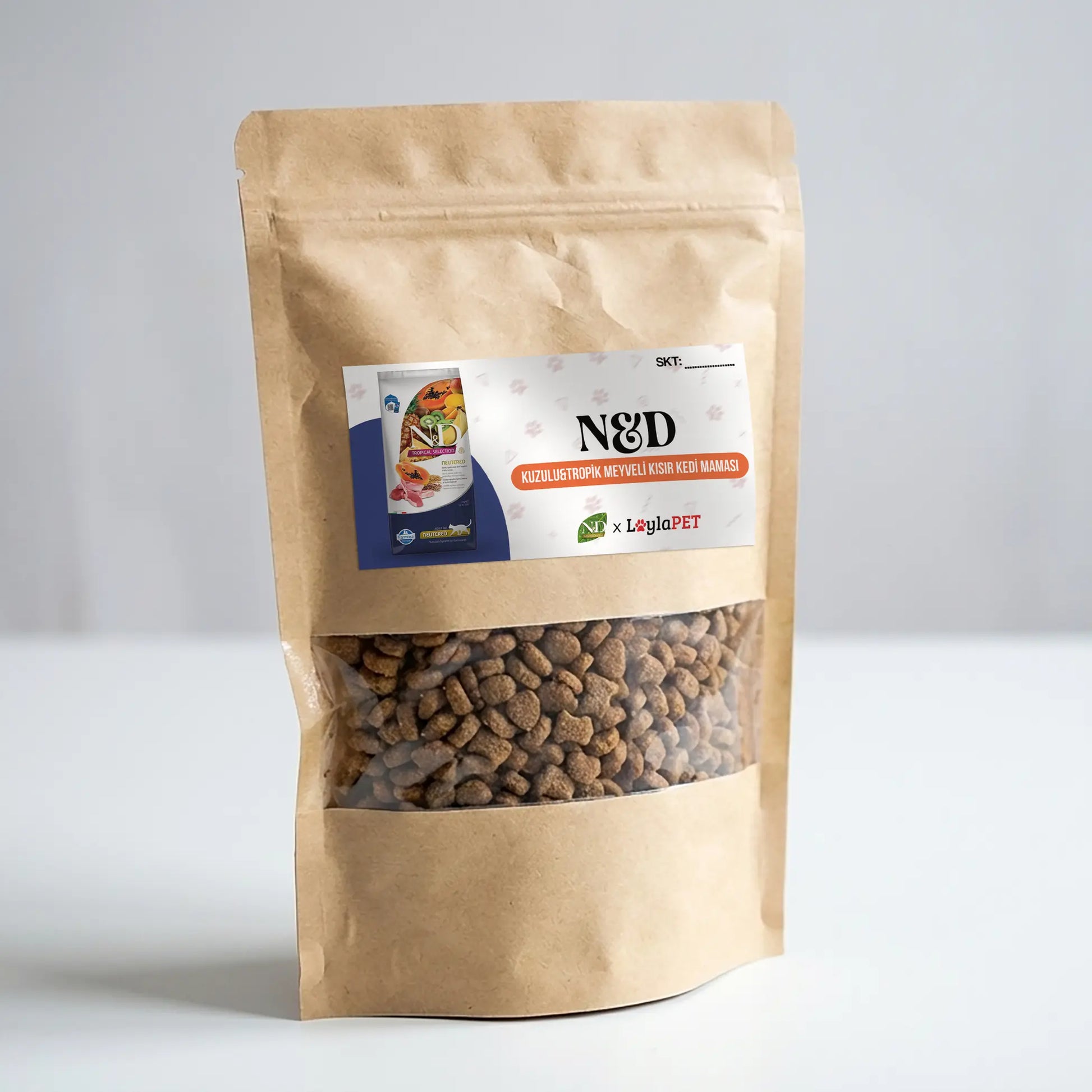 N&D Tropical Selection Kuzu Etli ve Tropikal Meyveli Kısırlaştırılmış Kedi Maması (Geçiş Paketi)