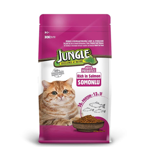 Jungle 1,5 Kg Somonlu Sterilised Kısır Kedi Maması