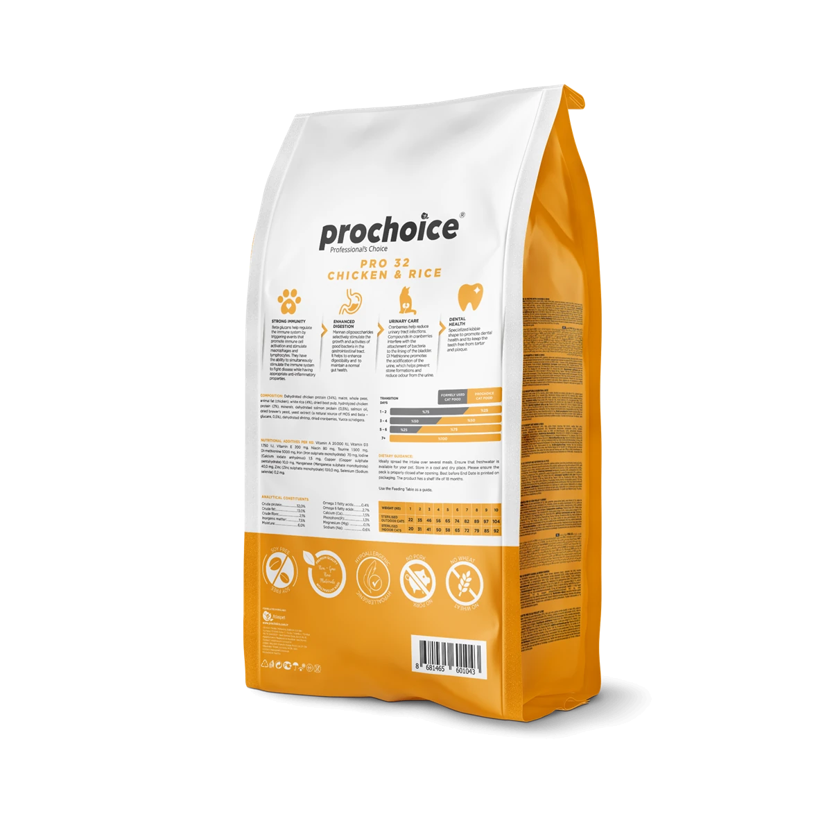 Prochoice Kısırlaştırılmış Kediler İçin, Hipoalerjenik, Tavuk Etli Ve Pirinçli Kuru Mama 2 kg