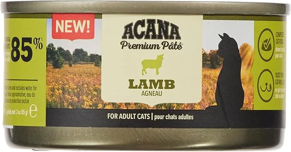 Acana Premium Pate (Ezme) Konserve Yaş Kedi Maması Kuzu Etli,85 gr