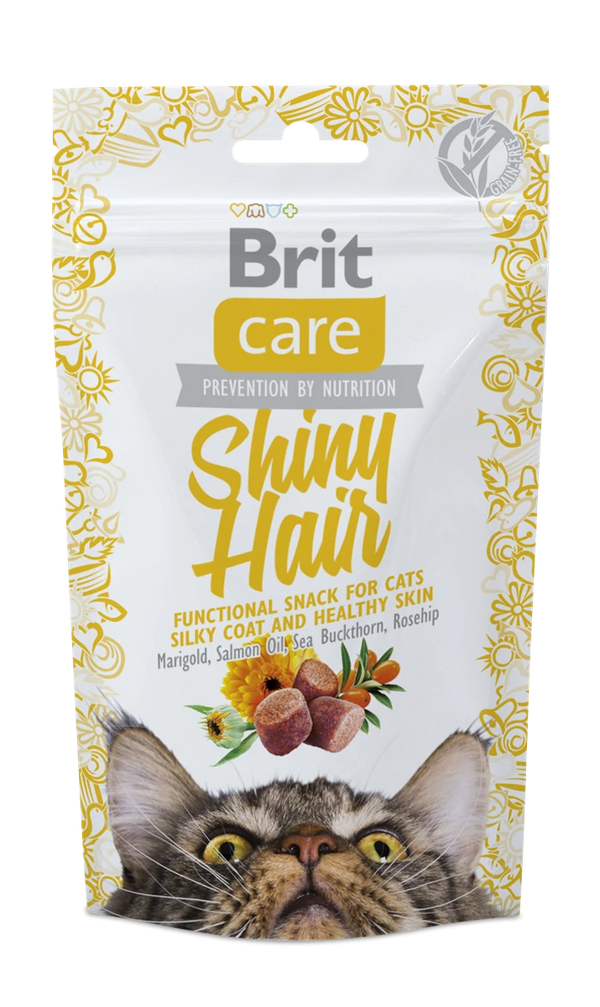 Brit Care Parlak Tüyler Ve Sağlıklı Cilt İçin, Tahılsız, Fonksiyonel Kedi Ödülü 50 gr