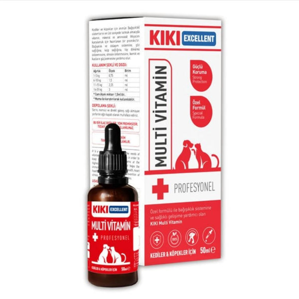 KIKI Excellent Kedi & Köpek Multi Vitamin Şurup 50 ml.