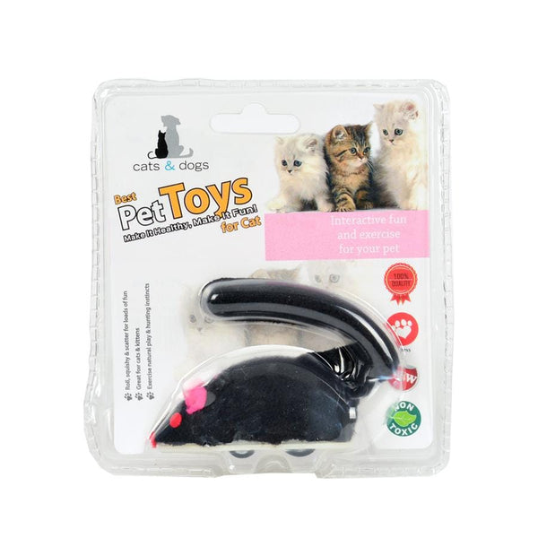 Kurmalı Peluş Fare Siyah