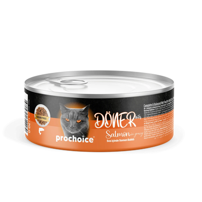 Prochoice Döner Salmon, Sos İçinde Somon Balıklı Tam & Dengeli Yetişkin Kedi Maması 70 gr