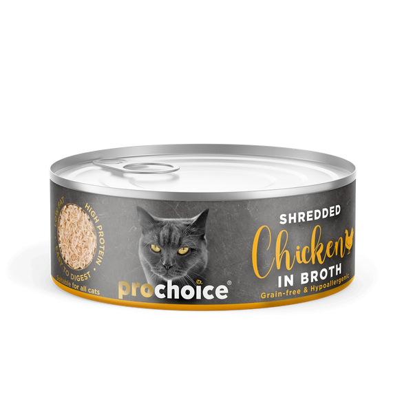 Prochoice Shredded, Tahılsız, Hipoalerjenik, Tiftiklenmiş Tavuk Etli Yaş Kedi Maması 70 gr
