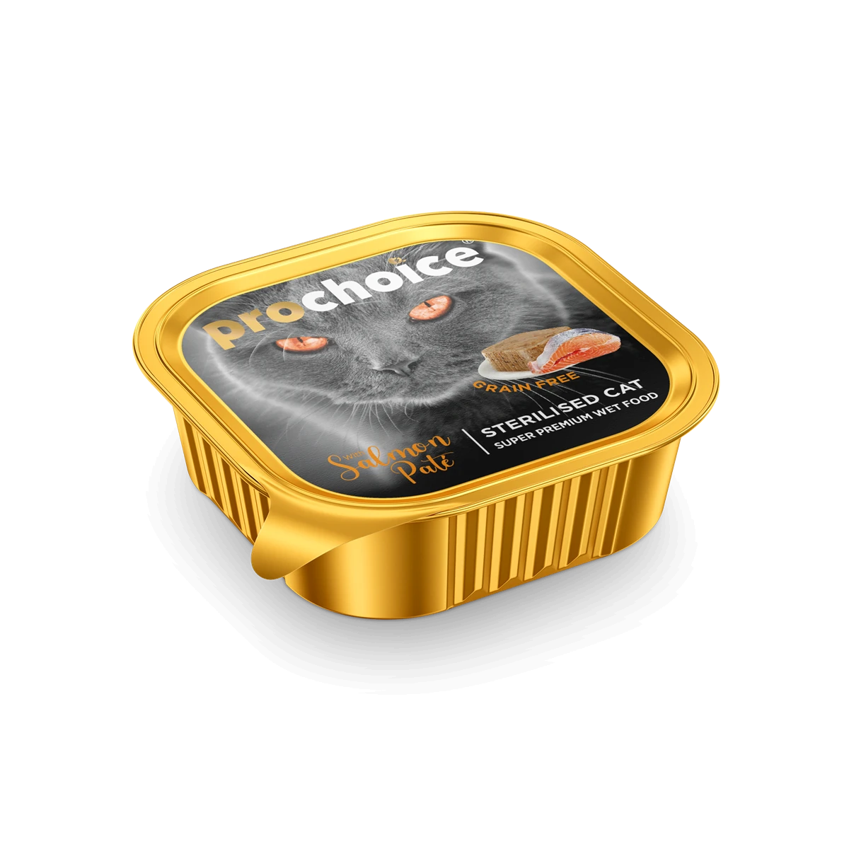 Prochoice Kısırlaştırılmış Kediler İçin, Tahılsız, Somon Balıklı Ezme 100 gr