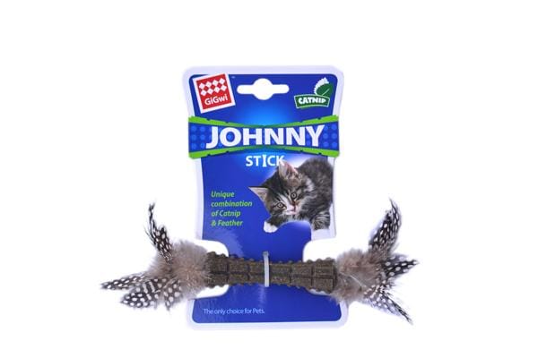 Johnny Stick Catnipli Doğal Yeşil Tek Tüylü