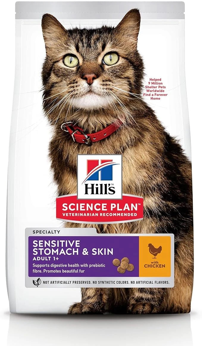 Hill's SP Mide ve Deri Hassasiyeti Tavuklu Yetişkin Kedi Maması 1.5KG