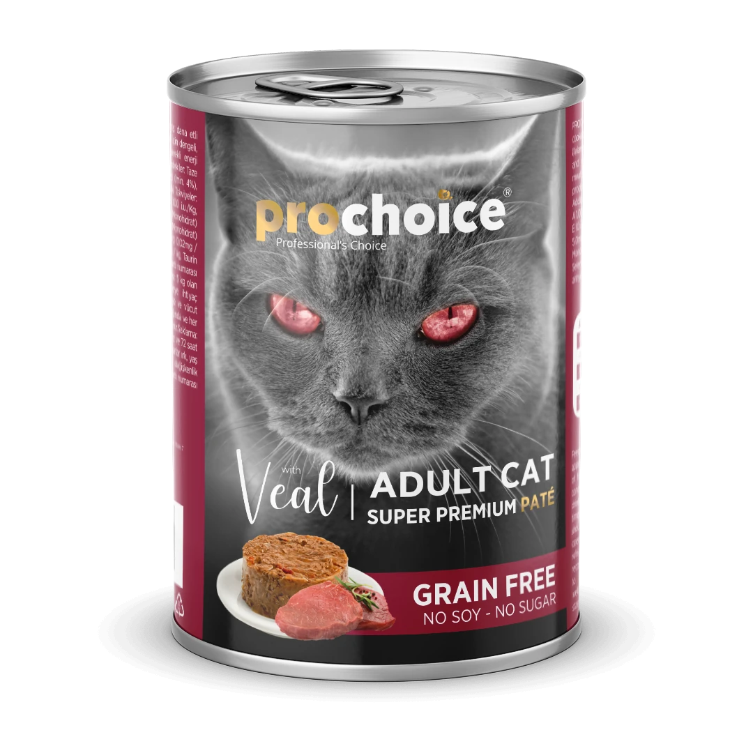 Prochoice Yetişkin Kediler İçin, Tahılsız, Dana Etli Ezme 400 gr