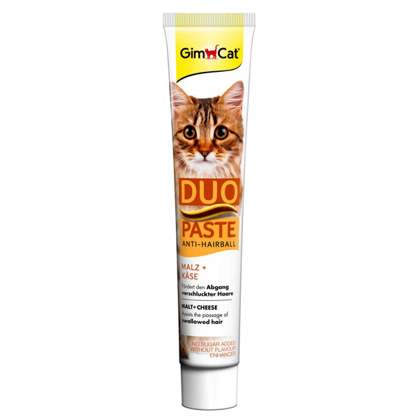 Gimcat Duo Paste Anti-Hairball Peynirli-Maltlı Kedi Macunu 50gr