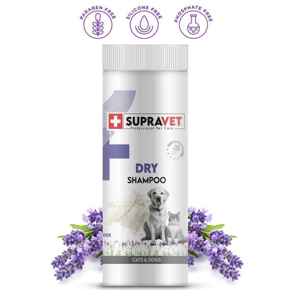 Supravet Dry Shampoo Lavanta Özlü Kedi Köpek Toz Şampuan 150 ml