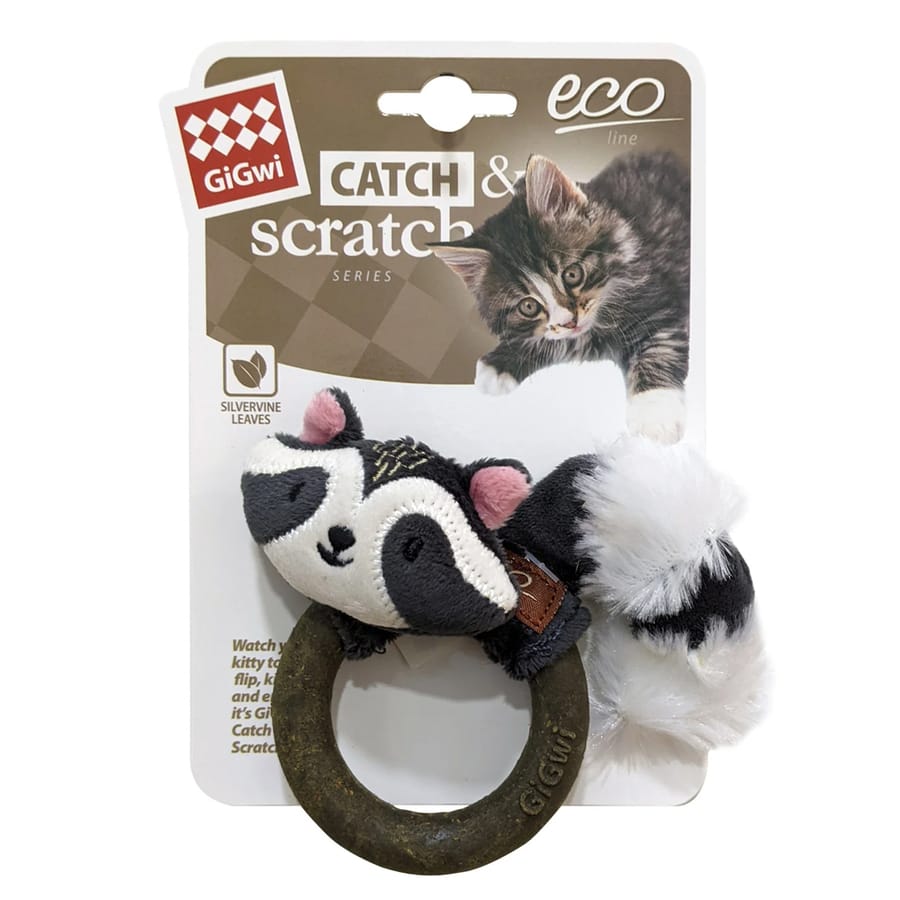 Catch&Scratch Rakun Kedi Oyuncağı