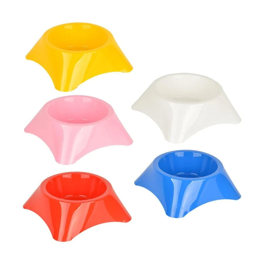 Flip Yuvarlak Mama Kabı Renkli Küçük