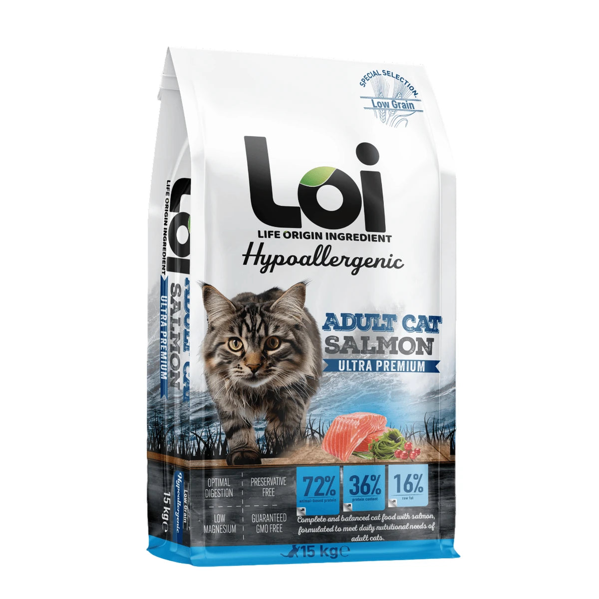 Loi Yetişkin Somonlu Kedi Maması 2 Kg
