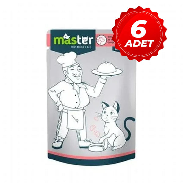 Master Dana Etli Pouch Kedi Maması 80 Gr. x 6 Adet