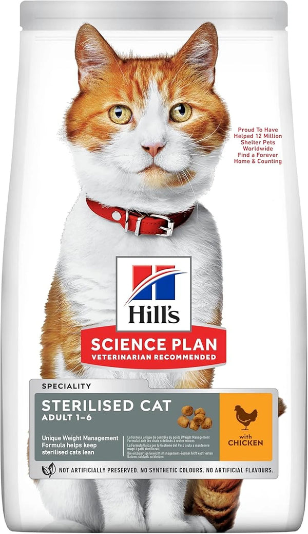 Hill's SCIENCE PLAN Kısırlaştırılmış Yetişkin Tavuklu Kedi Maması 8+2 kg