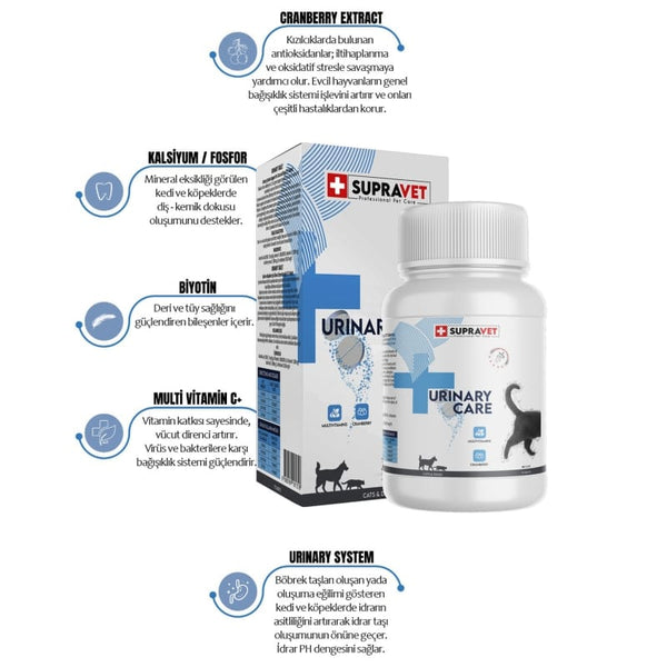 Supravet Kedi Ve Köpek için idrar Sağlığı Sistem Destekleyici Tablet 75 Table