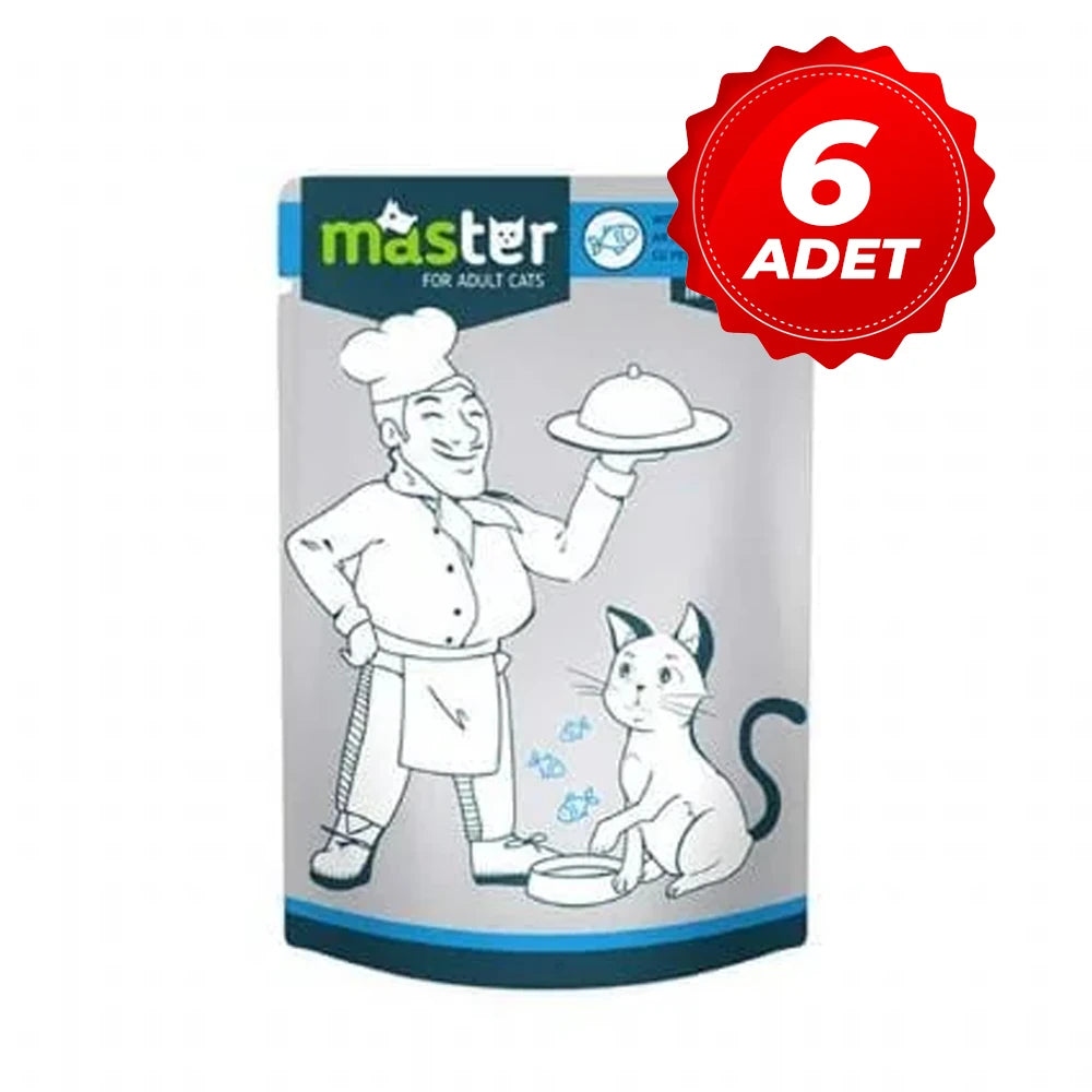 Master Balıklı Pouch Kedi Maması 80 Gr. x 6 Adet