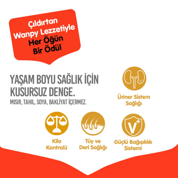 Wanpy Tahılsız Somon&Tuna Kısırlaştırılmış Kedi Maması 1,5 kg