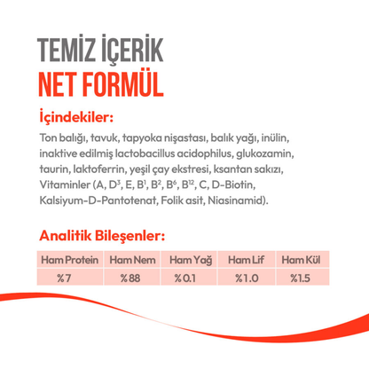 Wanpy Ton Balıklı – 7+ Yaş Kedi Krema Ödülü 5×14 g