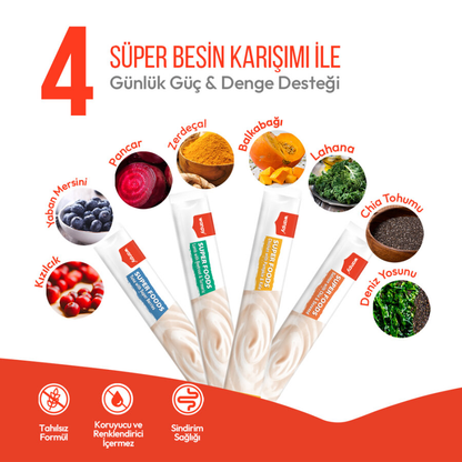 Wanpy Superfood Ton Balıklı, Yaban Mersini & Kızılcıklı – Krema Kedi Ödülü 5×14 g