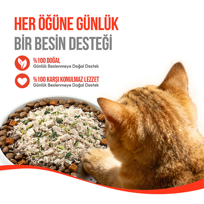 Wanpy Dondurularak Kurutulmuş Fluffy Toppers – Ördek, Brüksel ve Kara Lahana - 30g