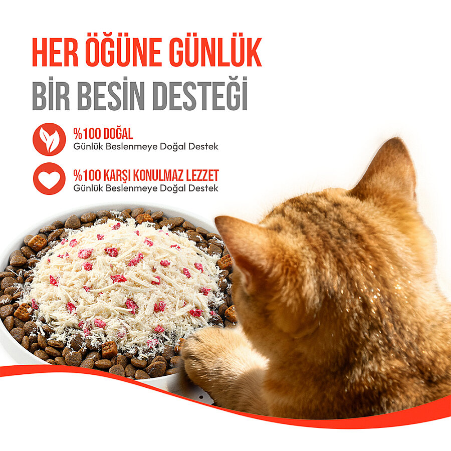 Wanpy Dondurularak Kurutulmuş Fluffy Toppers – Tavuk & Kızılcık - 30g