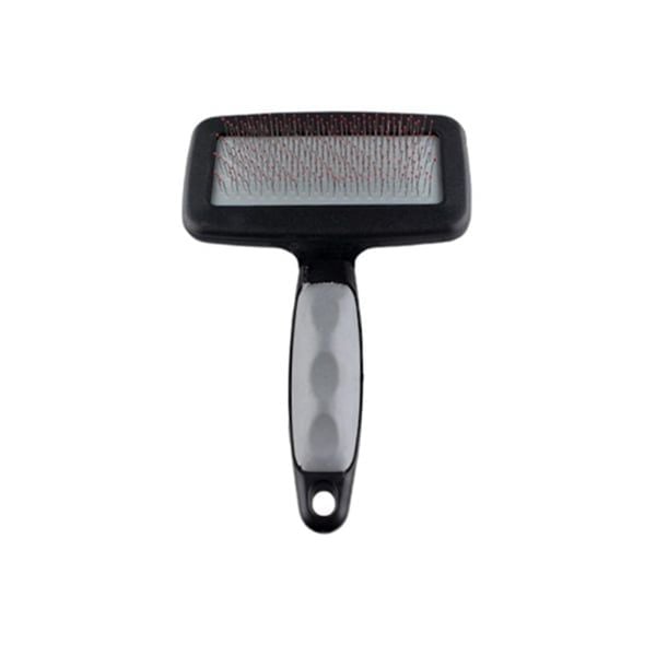 Zampa Slikon Top Başlıklı Kedi Ve Köpek Fırçası Medium 14x9cm, Gri